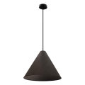 Luster na lanku CONO 1xE27/40W/230V ebenová dyha
