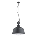 Luster na lanku CORA 1xE27/15W/230V šedá