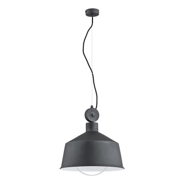 Luster na lanku CORA 1xE27/15W/230V šedá