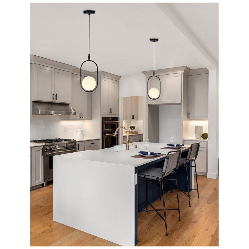 Luster na lanku CORDEL 1xG9/28W/230V čierna