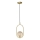 Luster na lanku CORDEL 1xG9/28W/230V mosadz/dymová béžová