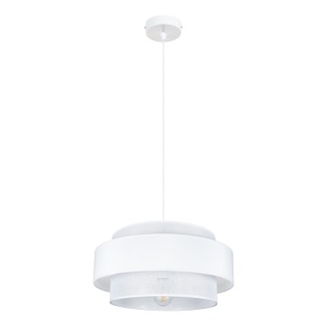 Luster na lanku CORSA 1xE27/60W/230V biela