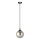 Luster na lanku COSMO 1xE14/10W/230V pr. 14 cm čierna/šedá