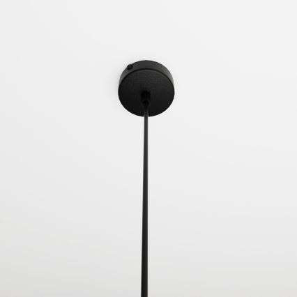 Luster na lanku COSMO 1xE14/10W/230V pr. 14 cm čierna/šedá
