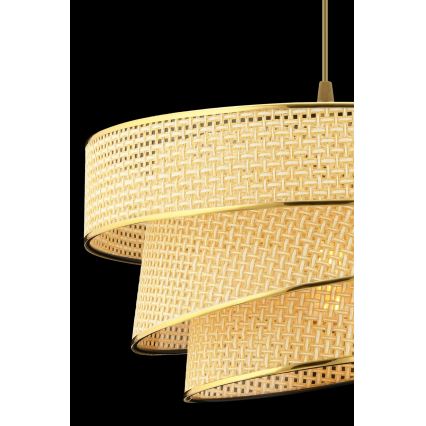Luster na lanku COUPER 1xE27/60W/230V béžová/zlatá