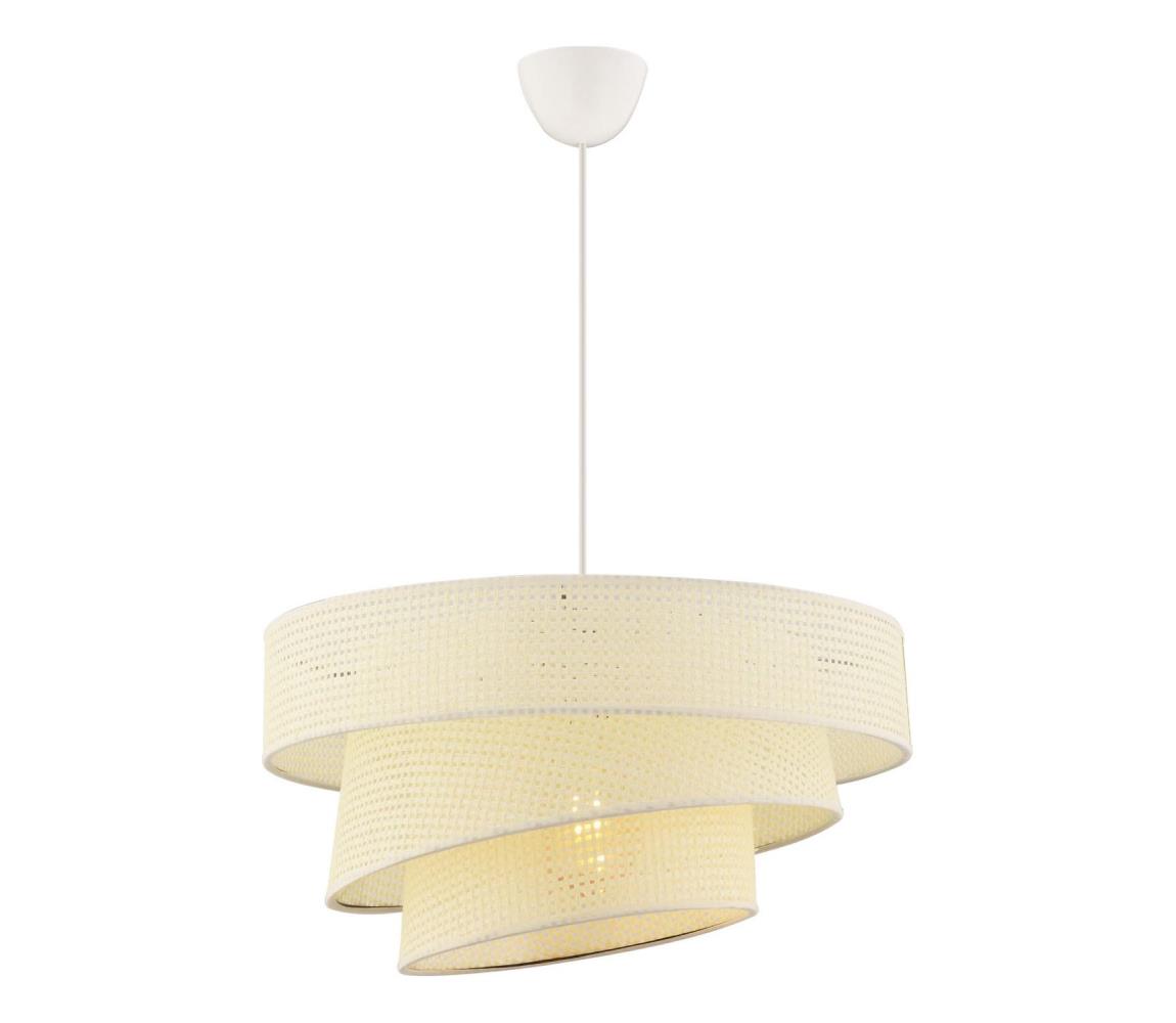 Luster na lanku COUPER 1xE27/60W/230V biela 390FLH2427