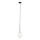 Luster na lanku DAISY 1xG9/12W/230V pr. 14 cm lesklý chróm/čierna/biela