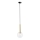 Luster na lanku DAISY 1xG9/12W/230V pr. 14 cm zlatá/čierna/číra
