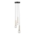 Luster na lanku DAISY 3xG9/12W/230V pr. 27 cm zlatá/čierna/biela