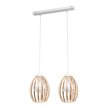 Luster na lanku DALI 2xE27/15W/230V medená