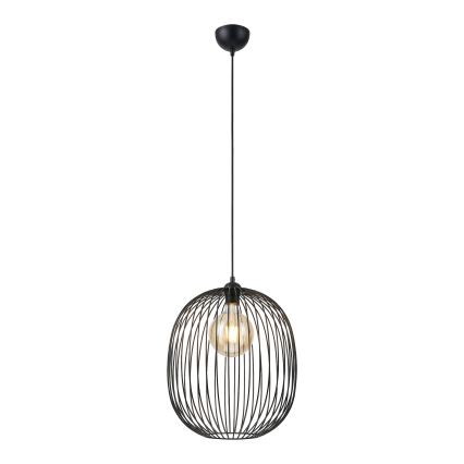 Luster na lanku DESTELLO 1xE27/15W/230V pr. 33 cm čierny
