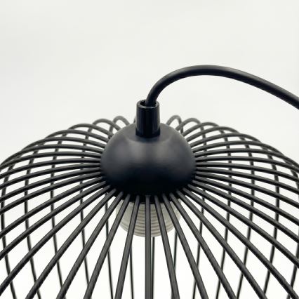 Luster na lanku DESTELLO 1xE27/15W/230V pr. 33 cm čierny