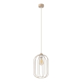 Luster na lanku DESTELLO 1xE27/15W/230V priemer 21 cm béžový