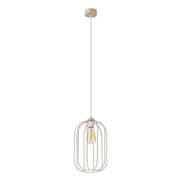 Luster na lanku DESTELLO 1xE27/15W/230V priemer 21 cm béžový