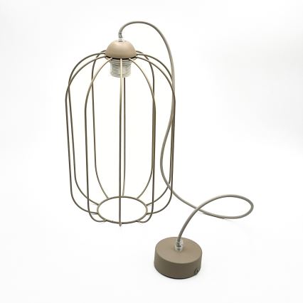 Luster na lanku DESTELLO 1xE27/15W/230V priemer 21 cm béžový