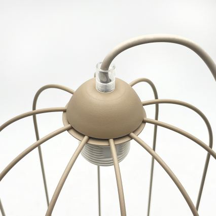 Luster na lanku DESTELLO 1xE27/15W/230V priemer 21 cm béžový