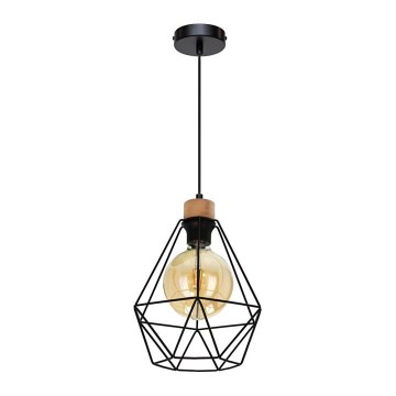Luster na lanku DIAMENT 1xE27/60W/230V dub – FSC certifikované