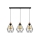 Luster na lanku DIAMENT 3xE27/60W/230V dub – FSC certifikované