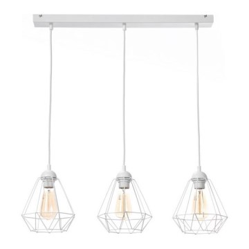 Luster na lanku DIAMENT MINI 3xE27/60W/230V