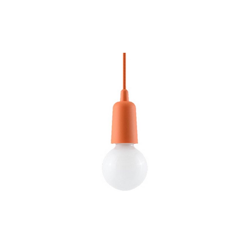Luster na lanku DIEGO 1xE27/60W/230V oranžová
