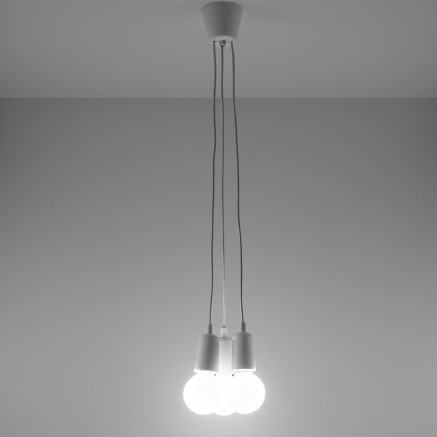 Luster na lanku DIEGO 3xE27/60W/230V