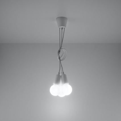 Luster na lanku DIEGO 3xE27/60W/230V