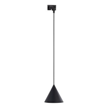 Luster na lanku do 1-fázového lištového systému CONO 1xE27/15W/230V čierna