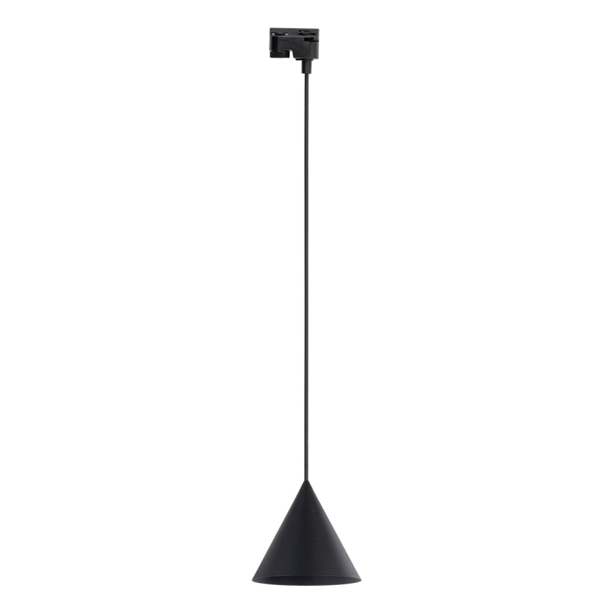 Luster na lanku do 1-fázového lištového systému CONO 1xE27/15W/230V čierna
