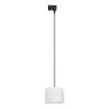 Luster na lanku do 1-fázového lištového systému TRACER 1xE27/15W/230V pr. 20 cm čierna/biela