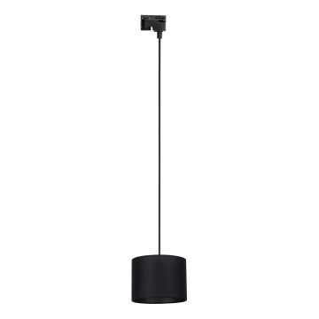 Luster na lanku do 1-fázového lištového systému TRACER 1xE27/15W/230V pr. 20 cm čierna