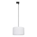 Luster na lanku do 1-fázového lištového systému TRACER 1xE27/15W/230V pr. 38 cm čierna/biela