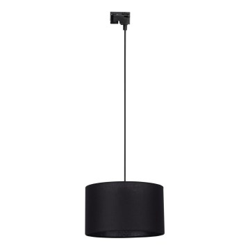 Luster na lanku do 1-fázového lištového systému TRACER 1xE27/15W/230V pr. 38 cm čierna