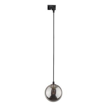 Luster na lanku do 1-fázového lištového systému TRACER 1xG9/8W/230V čierna/dymová čierna