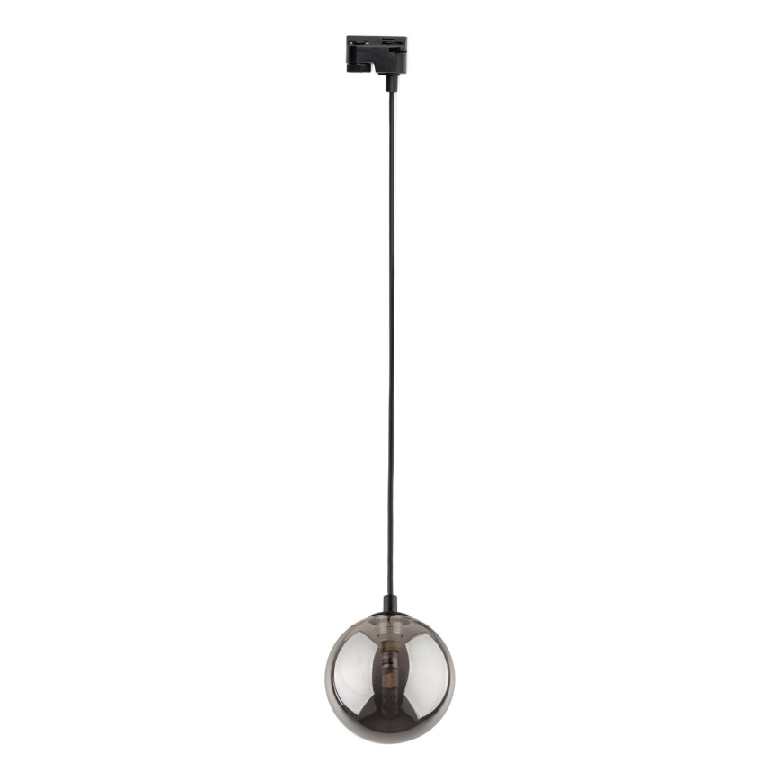 Luster na lanku do 1-fázového lištového systému TRACER 1xG9/8W/230V čierna/dymová čierna
