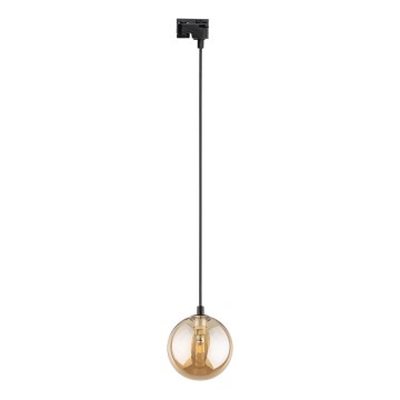 Luster na lanku do 1-fázového lištového systému TRACER 1xG9/8W/230V čierna/dymová hnedá