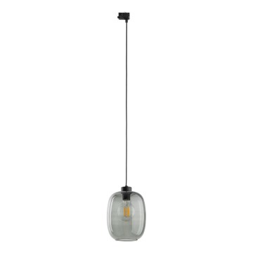 Luster na lanku do 3-fázového lištového systému ELIO 1xE27/15W/230V čierna/dymová čierna