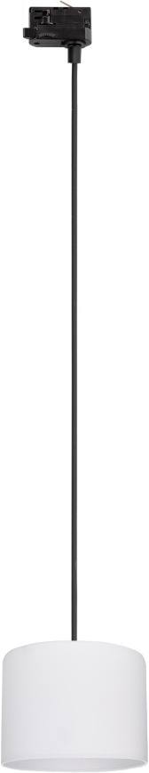 Luster na lanku do 3-fázového lištového systému TRACER 1xE27/15W/230V pr. 20 cm čierna/biela
