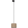 Luster na lanku do 3-fázového lištového systému TRACER 1xE27/15W/230V pr. 20 cm čierna/hnedá
