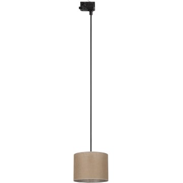 Luster na lanku do 3-fázového lištového systému TRACER 1xE27/15W/230V pr. 20 cm čierna/hnedá
