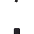 Luster na lanku do 3-fázového lištového systému TRACER 1xE27/15W/230V pr. 20 cm čierna