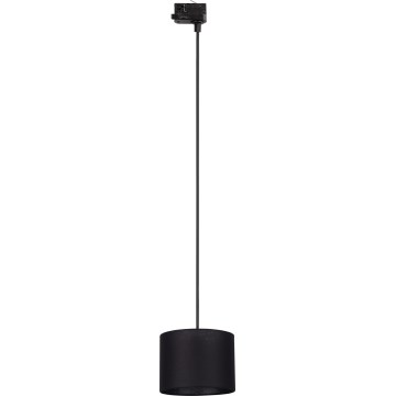 Luster na lanku do 3-fázového lištového systému TRACER 1xE27/15W/230V pr. 20 cm čierna