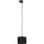 Luster na lanku do 3-fázového lištového systému TRACER 1xE27/15W/230V pr. 20 cm čierna