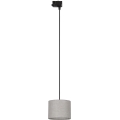 Luster na lanku do 3-fázového lištového systému TRACER 1xE27/15W/230V pr. 20 cm čierna/šedá