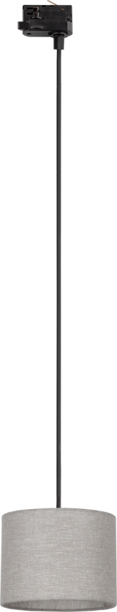 Luster na lanku do 3-fázového lištového systému TRACER 1xE27/15W/230V pr. 20 cm čierna/šedá