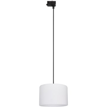 Luster na lanku do 3-fázového lištového systému TRACER 1xE27/15W/230V pr. 30 cm čierna/biela