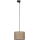 Luster na lanku do 3-fázového lištového systému TRACER 1xE27/15W/230V pr. 30 cm čierna/hnedá