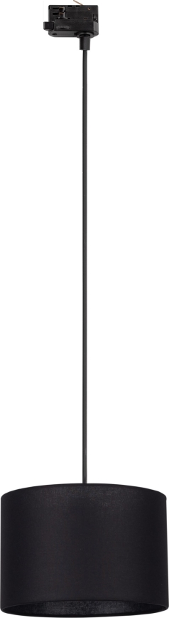 Luster na lanku do 3-fázového lištového systému TRACER 1xE27/15W/230V pr. 30 cm čierna