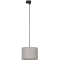 Luster na lanku do 3-fázového lištového systému TRACER 1xE27/15W/230V pr. 30 cm čierna/šedá