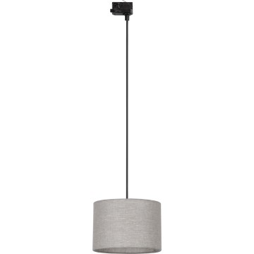 Luster na lanku do 3-fázového lištového systému TRACER 1xE27/15W/230V pr. 30 cm čierna/šedá