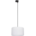 Luster na lanku do 3-fázového lištového systému TRACER 1xE27/15W/230V pr. 38 cm čierna/biela